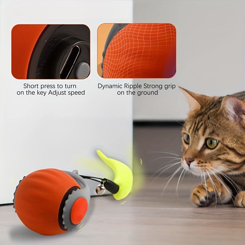 Miniatura 3 de pelota mascotas happypet naranja drops